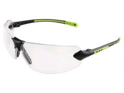 Ochranné brýle CXS Fossa, černo-zelené, čirý zorník